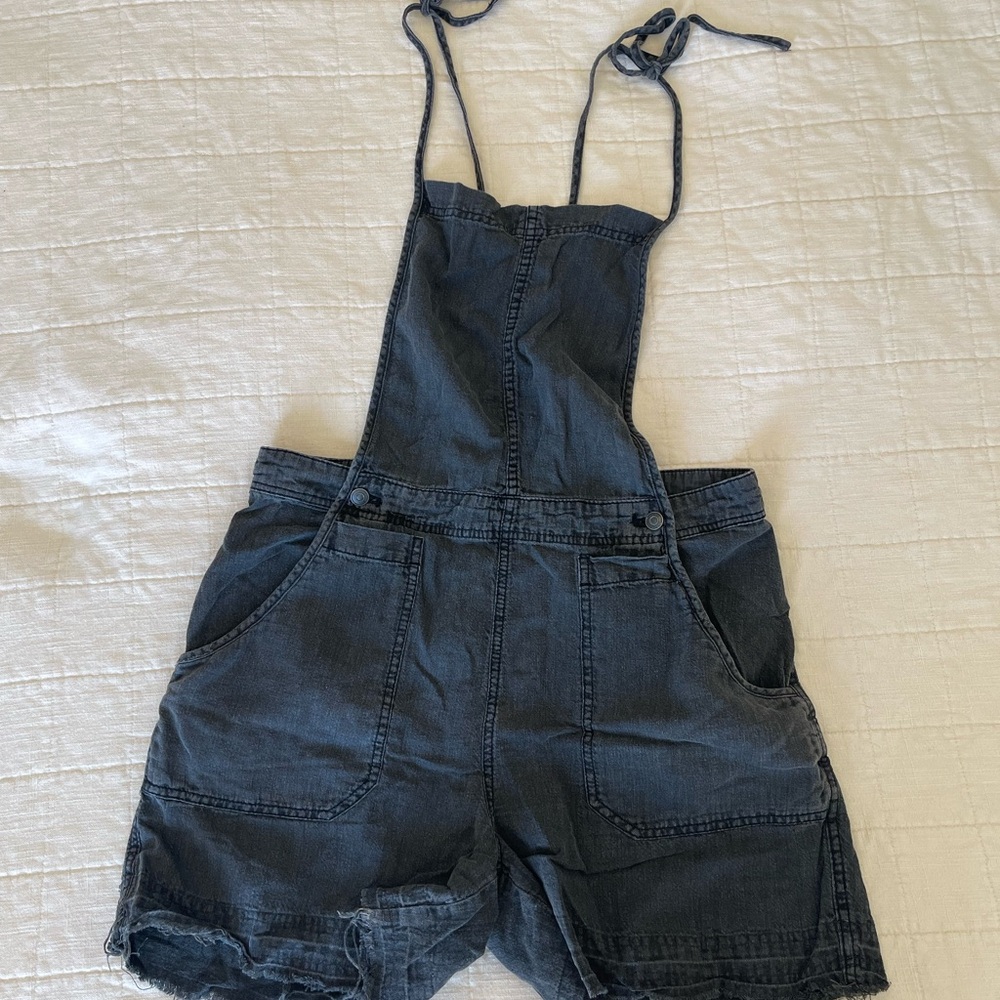 Free People Natural Sights Linen Shortall